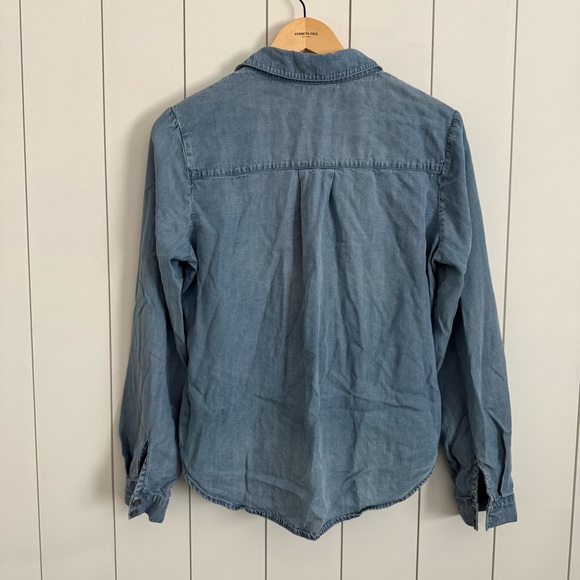 Anthropologie Cloth & Stone Shirred Buttondown Shirt - Picture 7 of 7